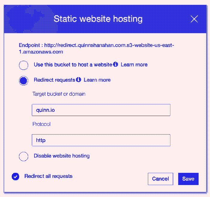 Static Website S3 Properties