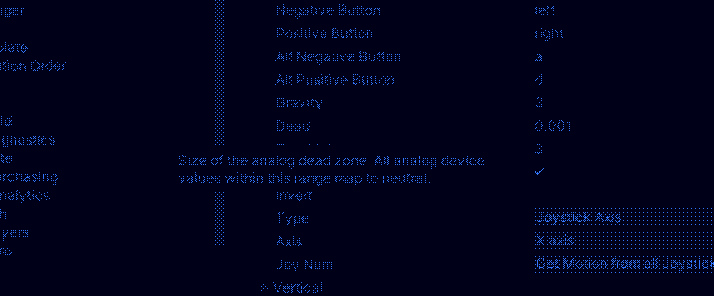 Screenshot of dead value input