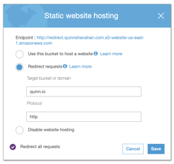 Static Website S3 Properties