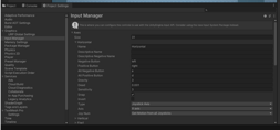 Unity editor horizontal axis